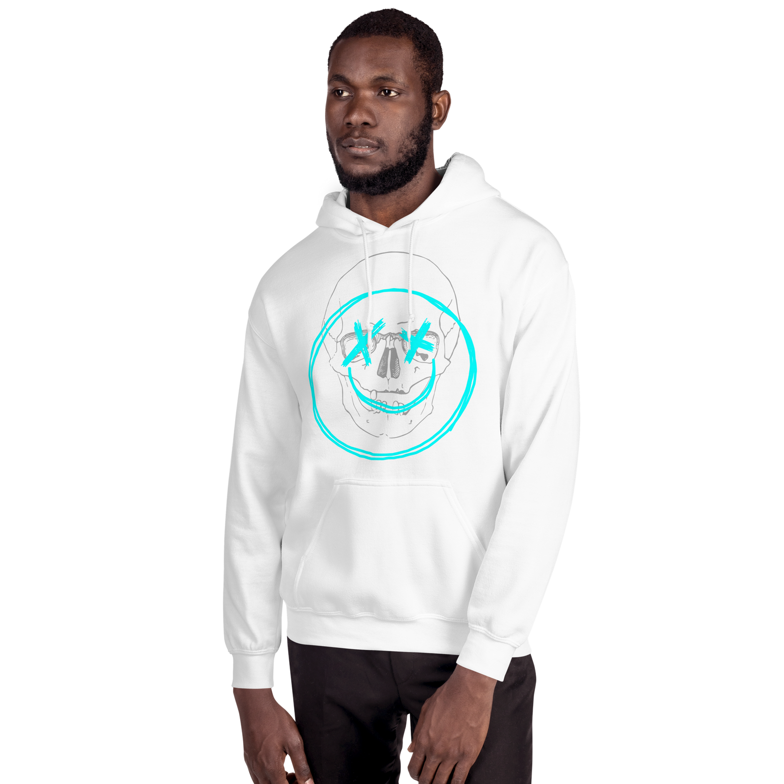 "Sonrisa sintética" Sudadera con capucha gruesa