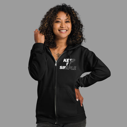 "Keep it Simple" Zip-Hoodie (S - 3XL)