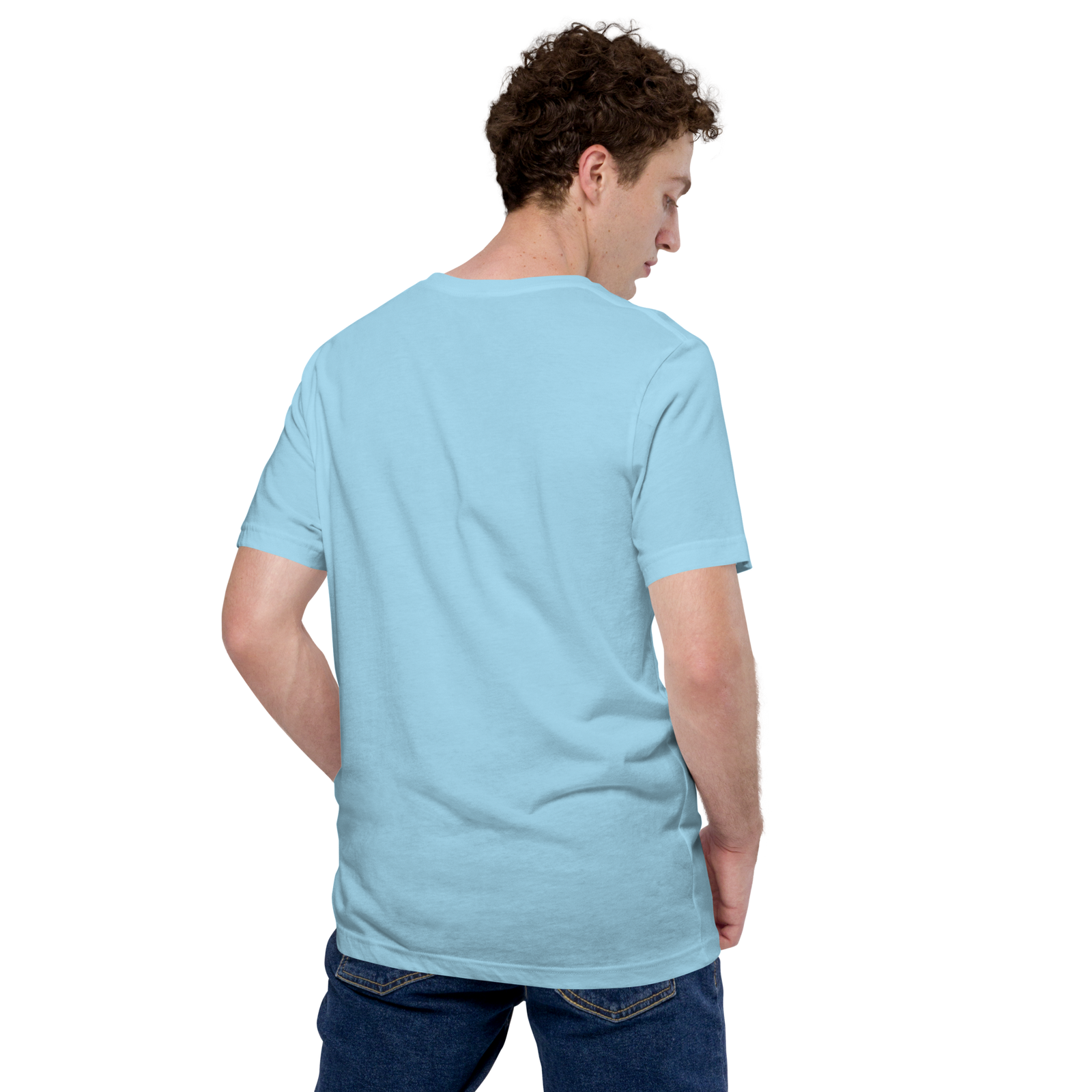 "#0007 Aqua Icon" Cotton Tee