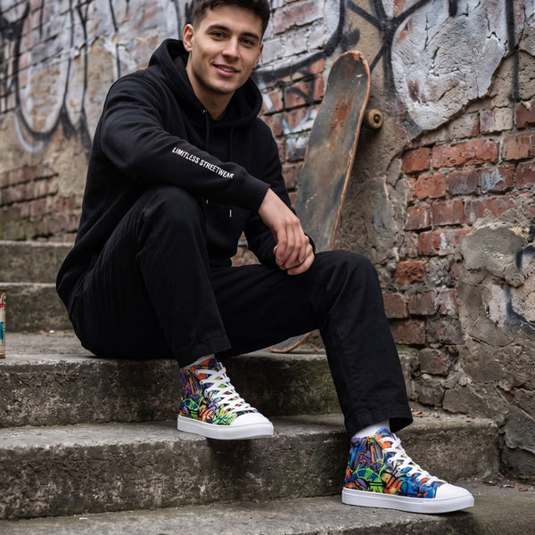 "Urban Graffiti" Men’s high top Camper